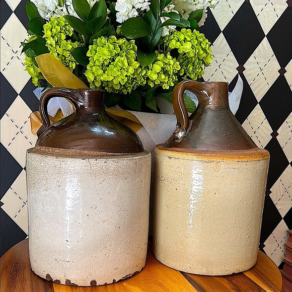 Antique Stoneware Jug | Rustic Primitive Crock | Early American Pottery - Picture 7 of 14